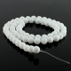 6 mm White jade round beads