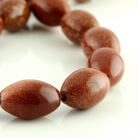 Sandstone olive shape beads