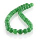 Green Jade - 10 mm faceted round beads
