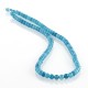 Blue Jade – 4 mm round beads