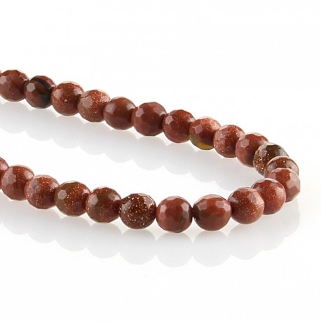 Sandstone – faceted round beads