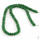 Green jade - faceted rondelle carving
