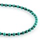 Turquoise with intervals - round beads