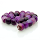 Purple Agate round beads - 16 mm