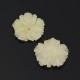Small yellow calcite flower - pink