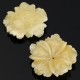 Large yellow calcite flower - pink