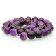 Purple Agate round beads - 10 mm