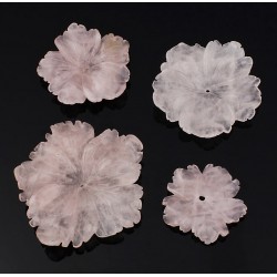 Rose quartz flower - pink