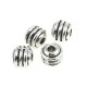 Round and striped bead, 55 pcs