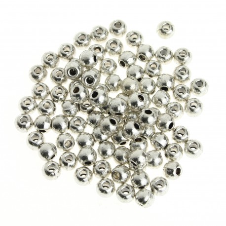 Smooth metal round bead (70 pcs)