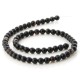 Black banded Agate round beads