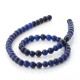 Dark Blue Agate round beads
