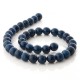 Dark Blue Agate round beads