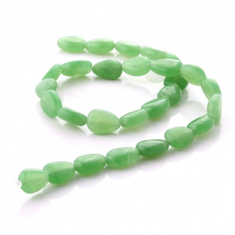 Green Jade beads in pear size