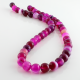 Pink Agate round beads - 8 mm