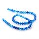 Blue Agate round beads - 6 mm