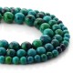 Chrysocolla round beads