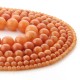 Orange aventurine round beads