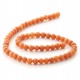 Orange aventurine round beads 6 mm