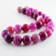 Pink Agate round beads - 14 mm