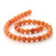 Orange aventurine round beads 10 mm