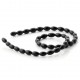 Onyx olive-shaped beads 9 mm