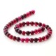 Cherry agate round beads 8 m