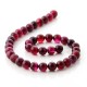 Cherry agate round beads 10 m