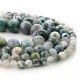 Mossy agate beads