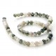 Mossy agate beads 6 mm