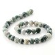 Mossy agate beads 10 mm