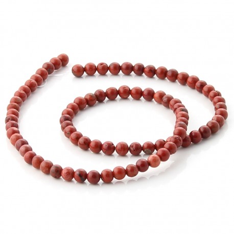 Red Jasper beads 4 mm