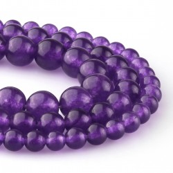 Purple Jade beads