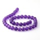 Purple Jade beads 10 mm