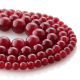 Ruby Jade round beads