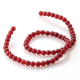 Ruby Jade round beads 6 mm