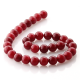 Ruby Jade round beads 12 mm