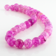 Pink Dragón Agate 10 mm round beads