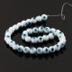 White Turkish Eye glass Beads 10 mm