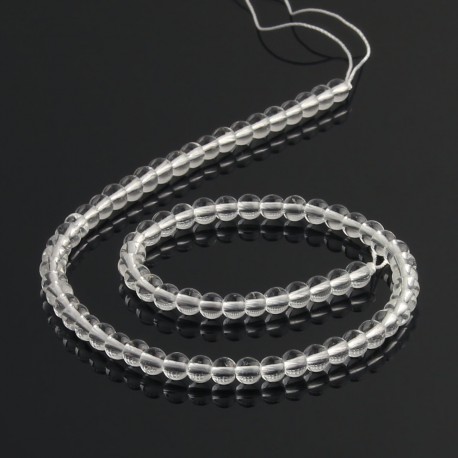 Crystal quartz beads 6 mm