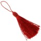 Tassel with bow - red