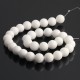 White jade 12 mm round beads