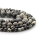 Silk stone round beads