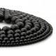 Black onyx round beads