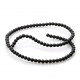 Black onyx 4 mm round beads