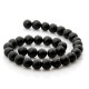 Black onyx 12 mm round beads
