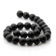 Black onyx 14 mm round beads