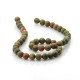 Strands of 8 mm unakite beads 