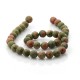 Strands of 10 mm unakite beads 
