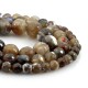 Natural agate faceted beads